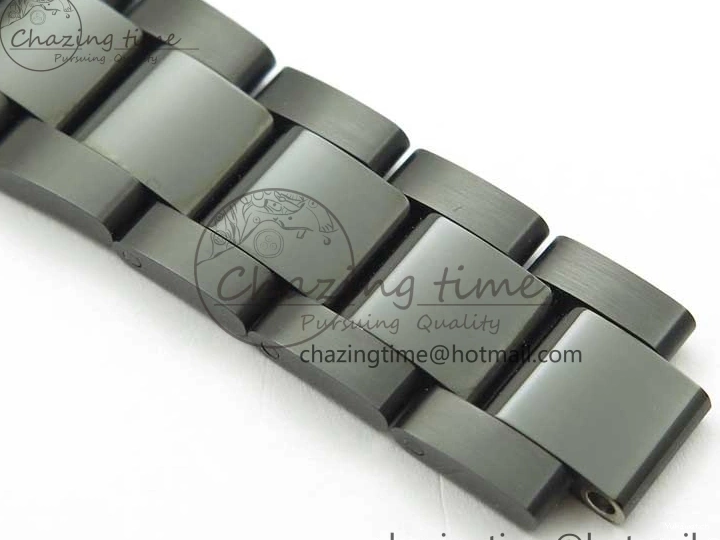 All Markers A3235 on Oyster Bracelet 41 Black Dial Black PVD Best Edition VRF Diamonds DateJust PVD 0128